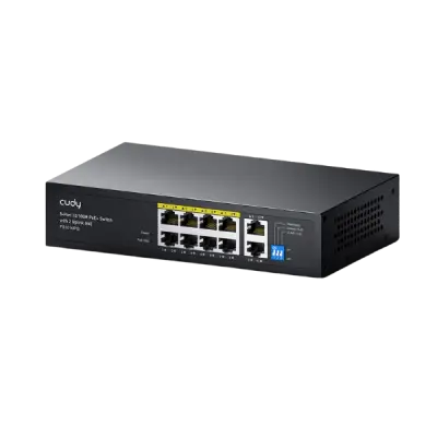 CUDY FS1010PG - 8-Port 10/100M PoE+ Switch with 2 Gigabit Uplink Ports 120W - 1