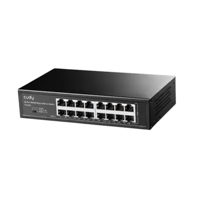 CUDY FS1016 - 16-Port 10/100 Mbps Metal Switch - 1