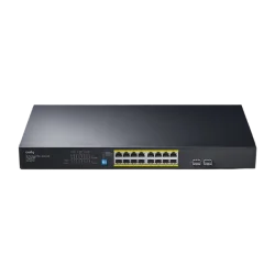 CUDY FS1018PS1 - 16-Port 10/100M PoE+ Switch with 2 Gigabit Uplink and 1 SFP Port 200W - 1