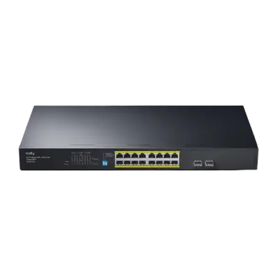 CUDY FS1018PS1 - 16-Port 10/100M PoE+ Switch with 2 Gigabit Uplink and 1 SFP Port 200W - 1