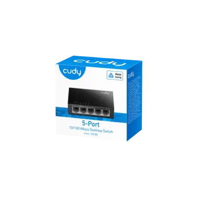 CUDY FS105 - 5-Port 10/100 Mbps Metal Switch - 2