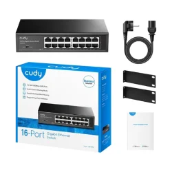 CUDY GS1016 - 16-Port Gigabit Metal Switch - 3