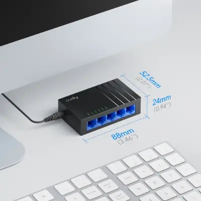 CUDY GS105D - 5-Port Gigabit Desktop Switch - 2