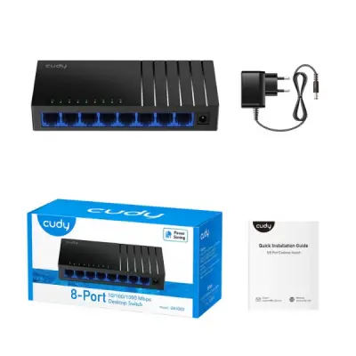 CUDY GS108D - 8-Port Gigabit Desktop Switch - 3