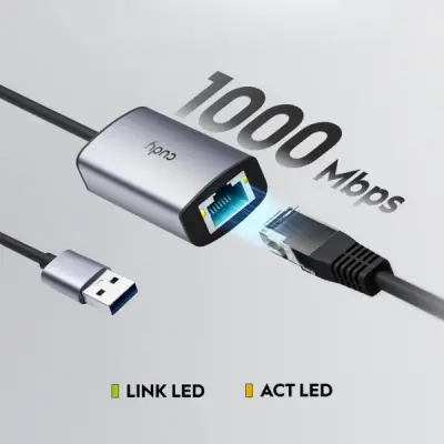 CUDY UE10A - USB-A to Ethernet Adapter - 3