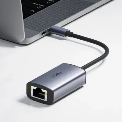 CUDY UE10C - USB-C to Ethernet Adapter - 2