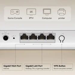 CUDY WR3600E - BE3600 Gigabit Wi-Fi 7 Mesh Router - 3