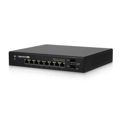 ES-8-150W EDGEMAX EDGESWITCH 8 GIGABIT POE PORTS, 2 SFP PORTS, 150W - 1